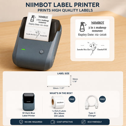 NIIMBOT B1 Portable Label Printer