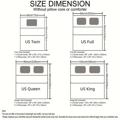 Dark Red And Black Three-Piece Bedding Set