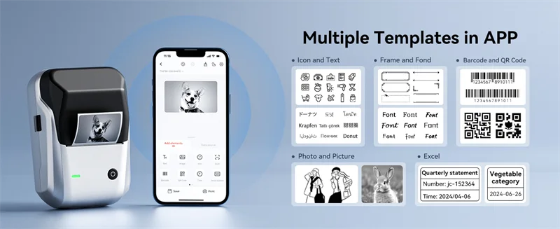 NIIMBOT B1 Portable Label Printer