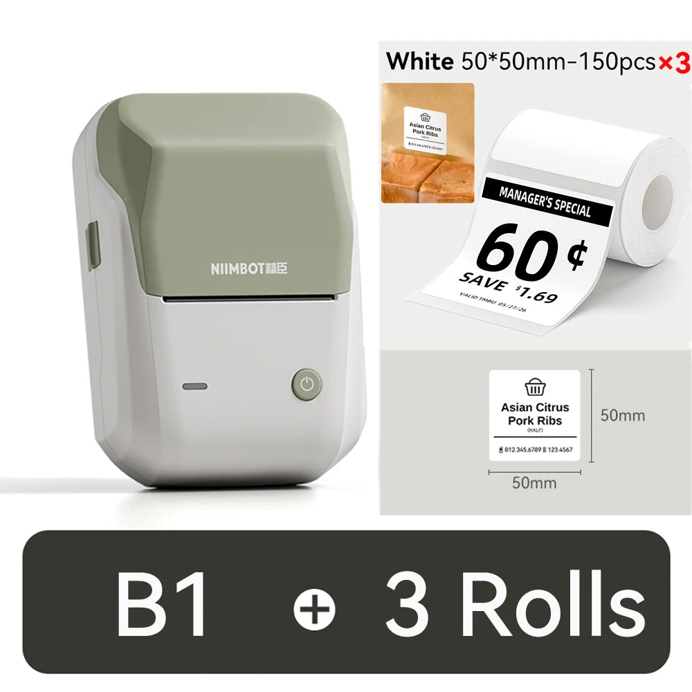 NIIMBOT B1 Portable Label Printer