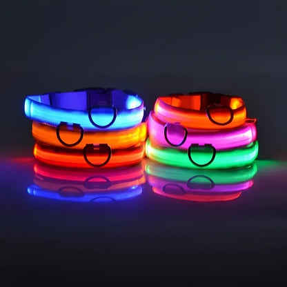LED Glowing Night Safety Pet Collar