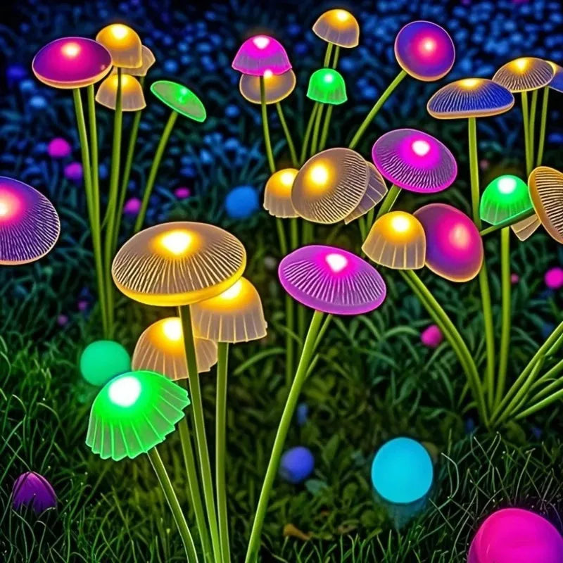 Solar Jellyfish Mushroom Garden Lights