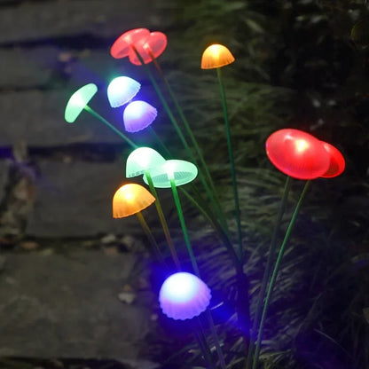 Solar Jellyfish Mushroom Garden Lights