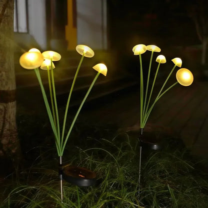 Solar Jellyfish Mushroom Garden Lights