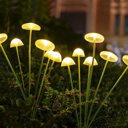 Solar Jellyfish Mushroom Garden Lights