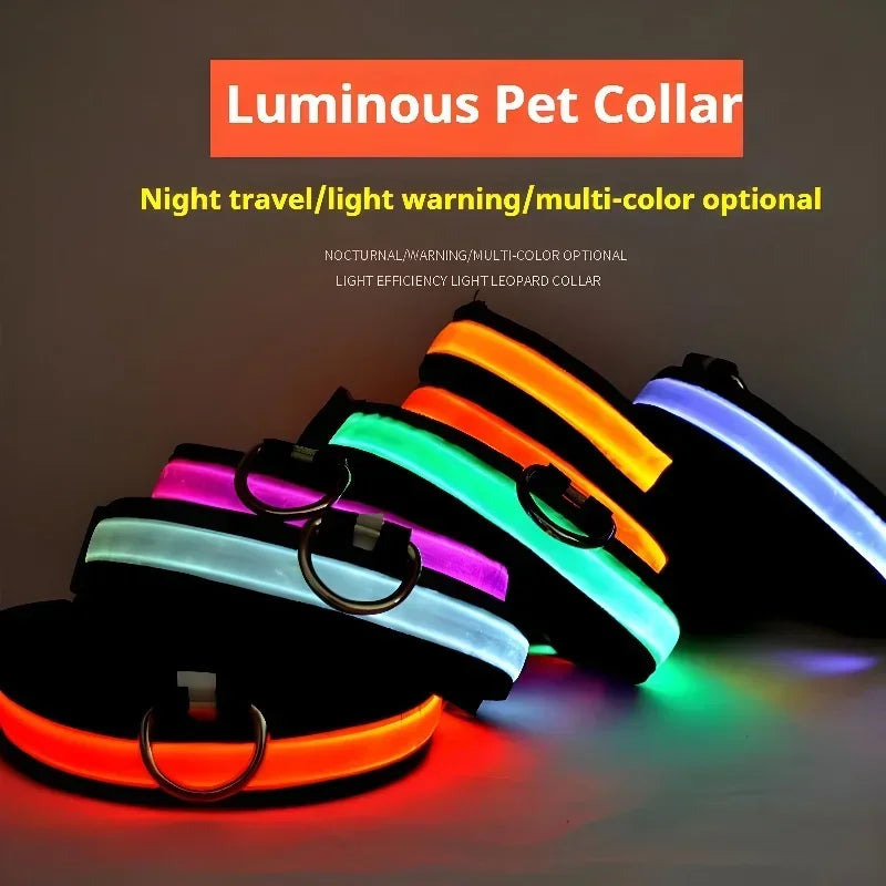 LED Glowing Night Safety Pet Collar