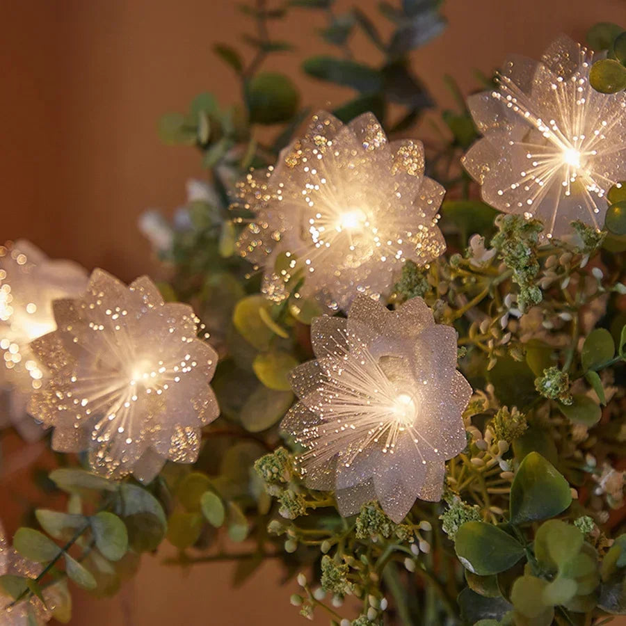 LED Fibre Optic Fairy Light Garland