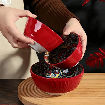 Bohemian 8 Piece Ceramic Dishes Set