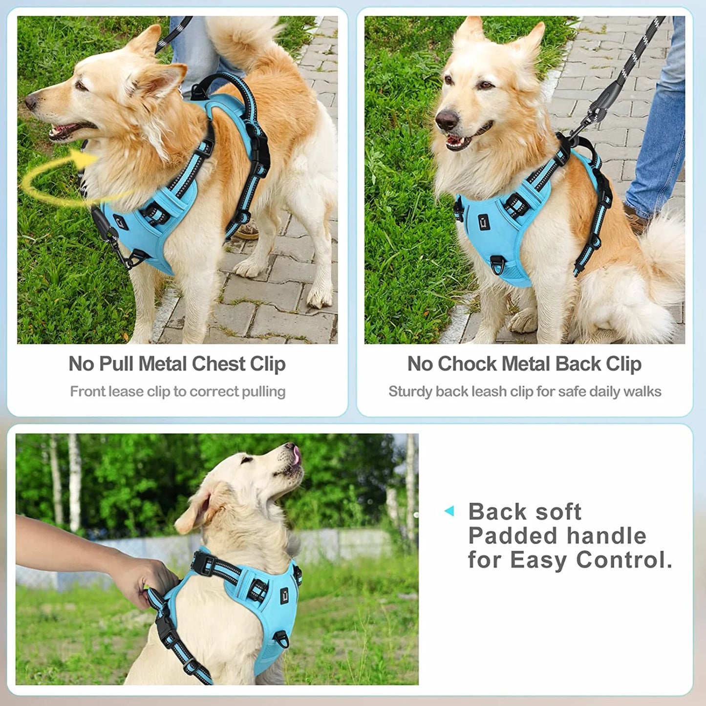 No Pull & High Visibility Dog Harness