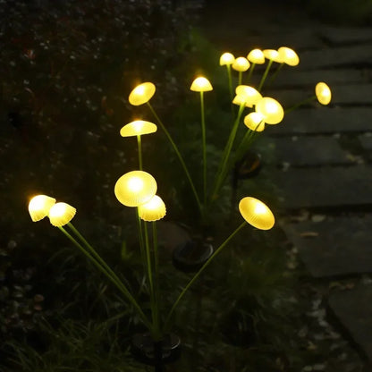 Solar Jellyfish Mushroom Garden Lights