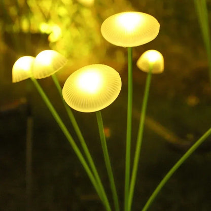 Solar Jellyfish Mushroom Garden Lights