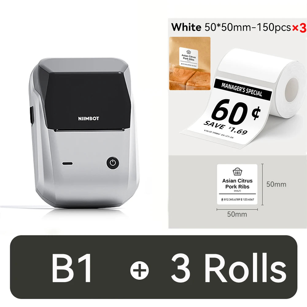 NIIMBOT B1 Portable Label Printer