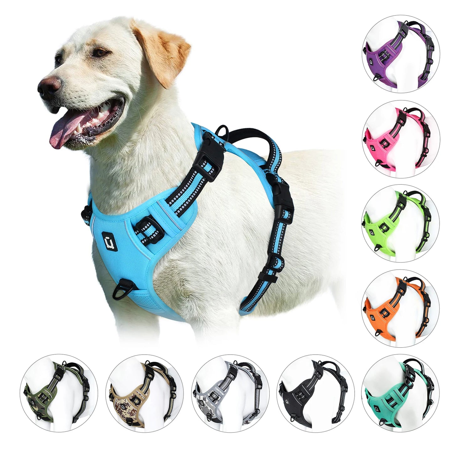 No Pull & High Visibility Dog Harness