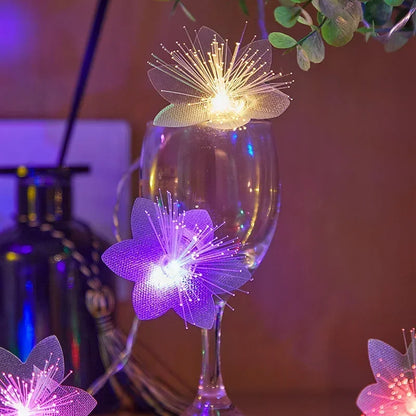 LED Fibre Optic Fairy Light Garland