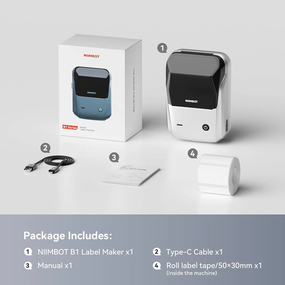 NIIMBOT B1 Portable Label Printer