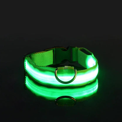 LED Glowing Night Safety Pet Collar