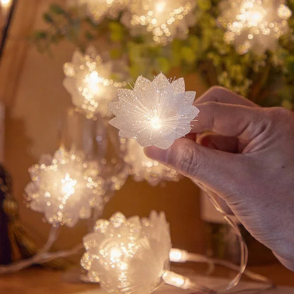 LED Fibre Optic Fairy Light Garland